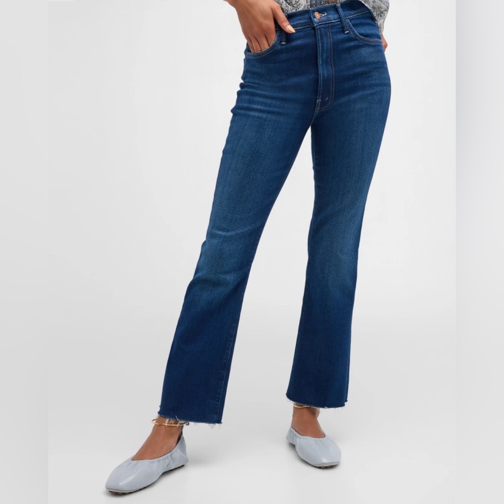 Mother Hustler Ankle Fray Jeans